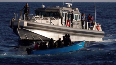 المهدية: إنقاذ 36 مهاجرا غير نظامي على بعد 10 أميال من شواطئ مدينة الشابة